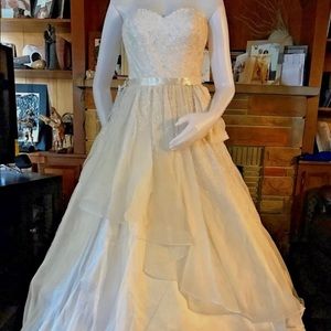 Designer BeBe Wedding Dress .Org. $1300 NWT DEFECT dyes